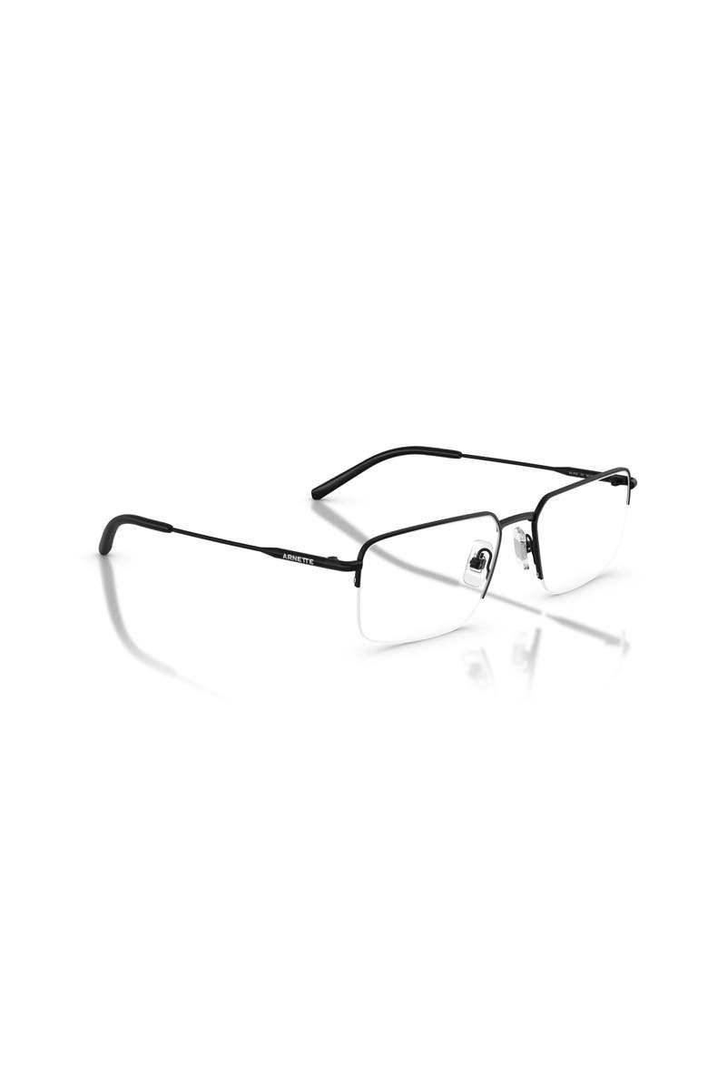 ARNETTE 56mm Rectangle optical glasses, Alternate, color, Black