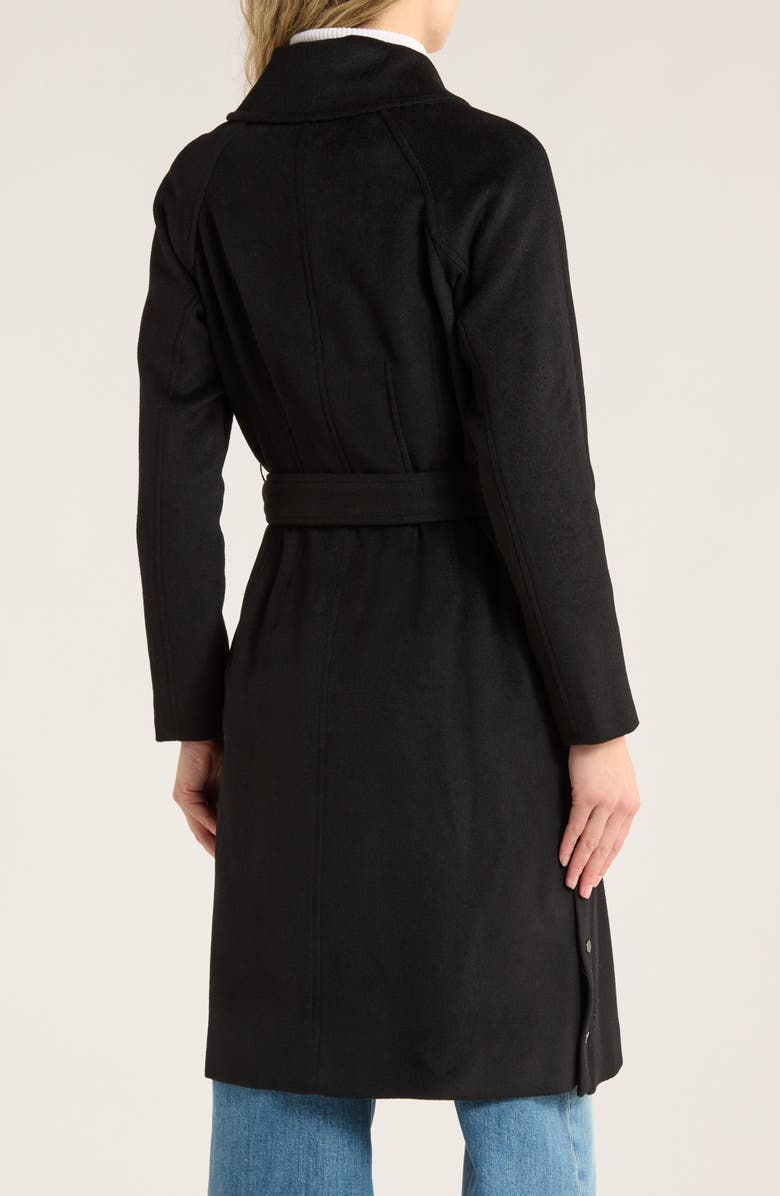 Marc New York Asymmetrical Zip Melton Wool Coat, Alternate, color, Navy