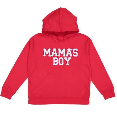 Mama's Boy Patch Valentine's Day Youth Hoodie