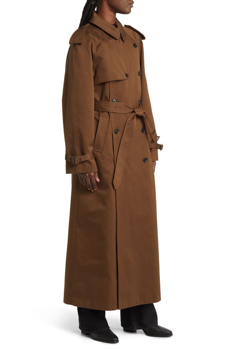 Wool Trench Coat, Alternate, color, BROWN