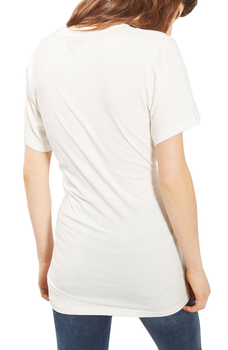 Topshop Romance Corset Tee, Alternate, color, 