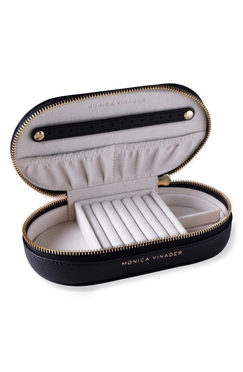 Monica Vinader Personalized Leather Jewelry Box, Alternate, color,