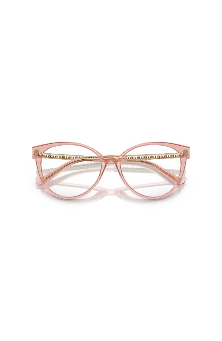 Versace 54mm Cat Eye optical glasses, Alternate, color, Pink