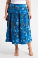 SUGARLIPS Palmate Pleated Midi Skirt
