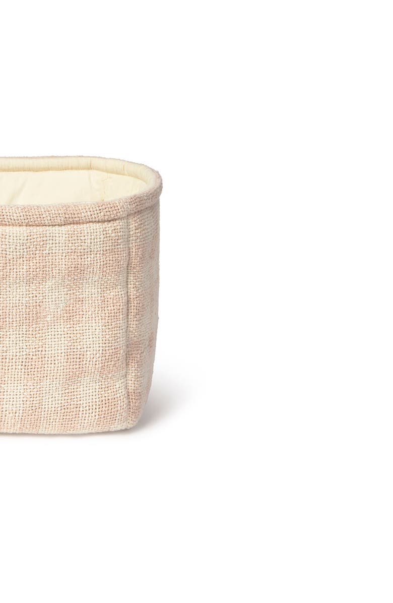 Lorena Canals Quilted Basket, Alternate, color, Rose, Natural