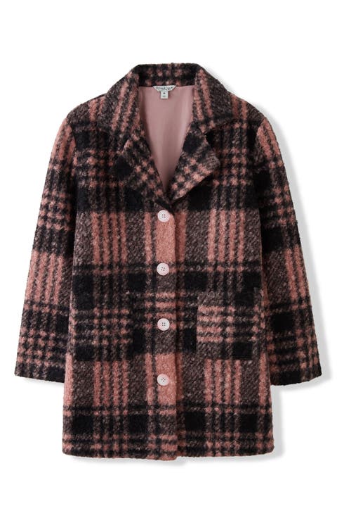 Kids' Nicole Oversized Plaid Coat