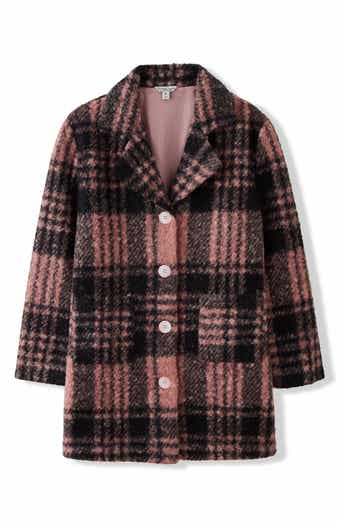 Kids' Nicole Oversized Plaid Coat