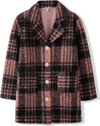 Pippa & Julie Kids' Nicole Oversized Plaid Coat