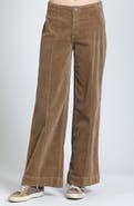 APNY Retro Seamed Straight Leg Corduroy Pants