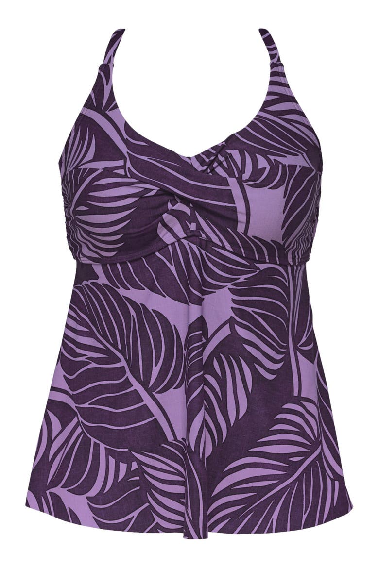 Tori Tankini Swimsuit Top, Alternate, color, Mystic Palms