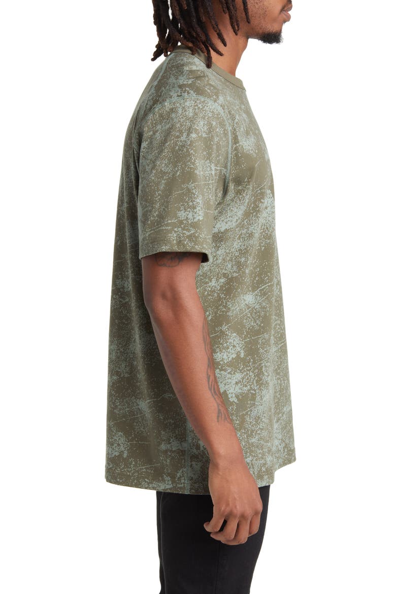 Camo Print Cotton T-Shirt, Alternate, color, OLIVE STRATA