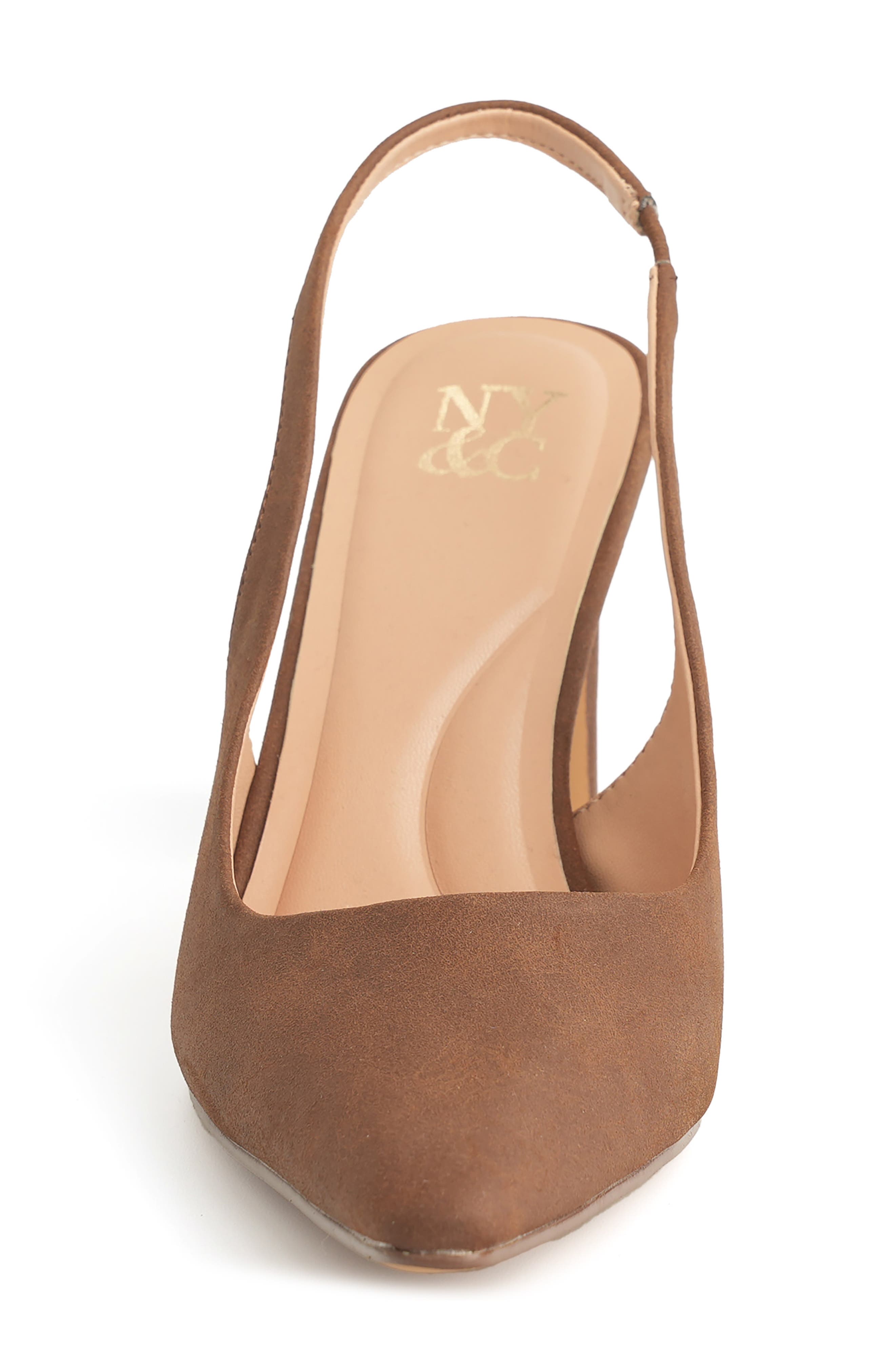 NEW YORK AND COMPANY Theresa Slingback Pump, Alternate, color, Brown