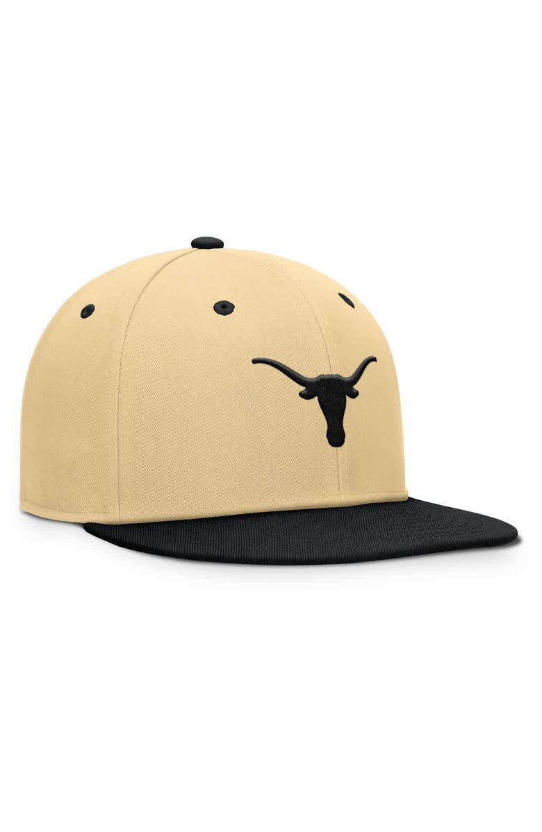 FANATICS Men's Fanatics Gold/Black Texas Longhorns Balance Fitted Hat, Alternate, color, Khaki