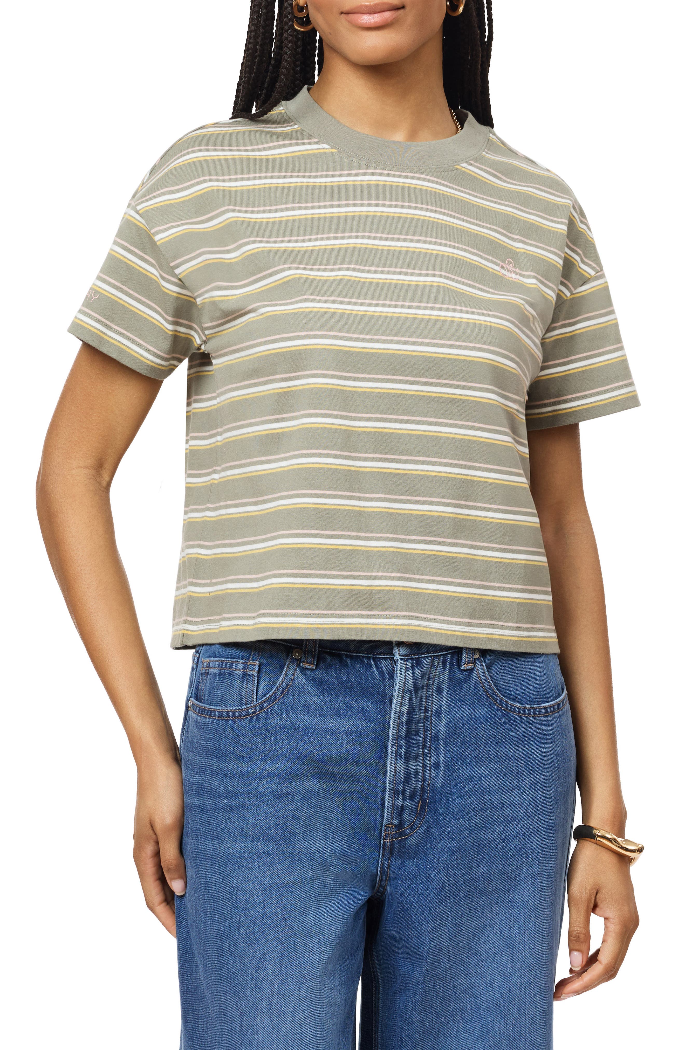 Scotch & Soda Boxy Yarn Dye Stripe T-Shirt