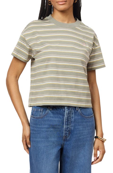 Boxy Yarn Dye Stripe T-Shirt