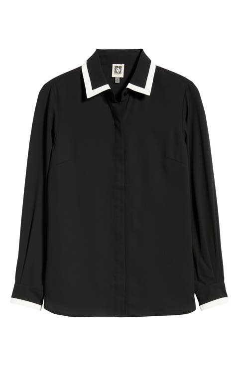 Contrast Trim Shirt
