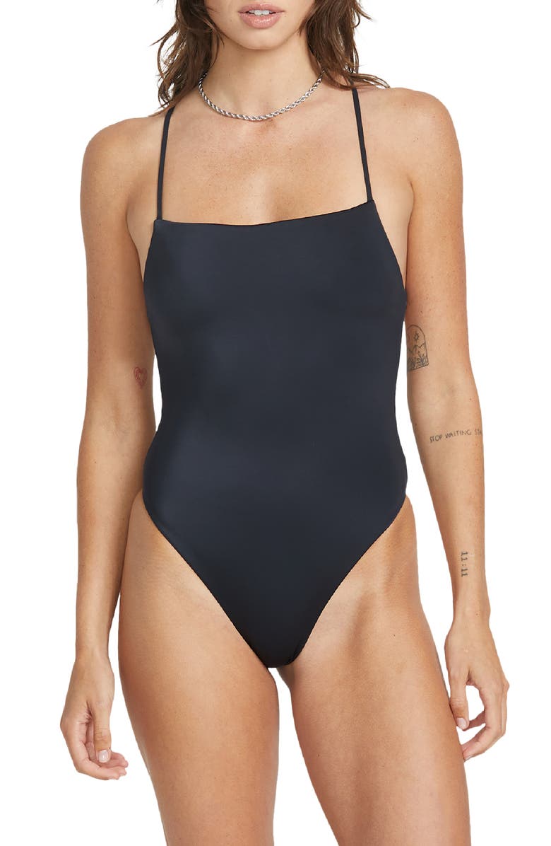 Volcom Simply Seamless One-Piece Swimsuit, Main, color, 