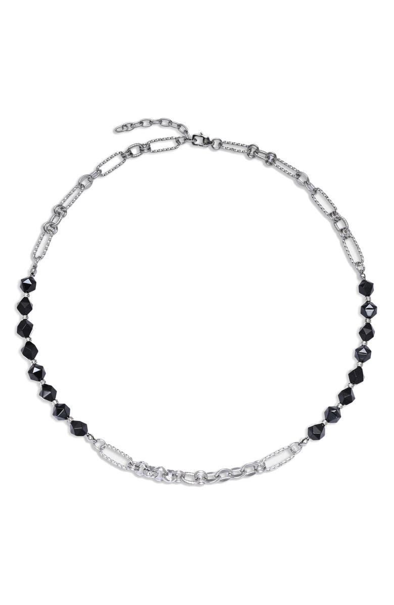 EYE CANDY LOS ANGELES Men's Wyatt Agate & Chain Necklace, Alternate, color, 