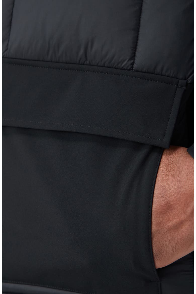 Quilted Hooded Field Jacket, Alternate, color, BLACK