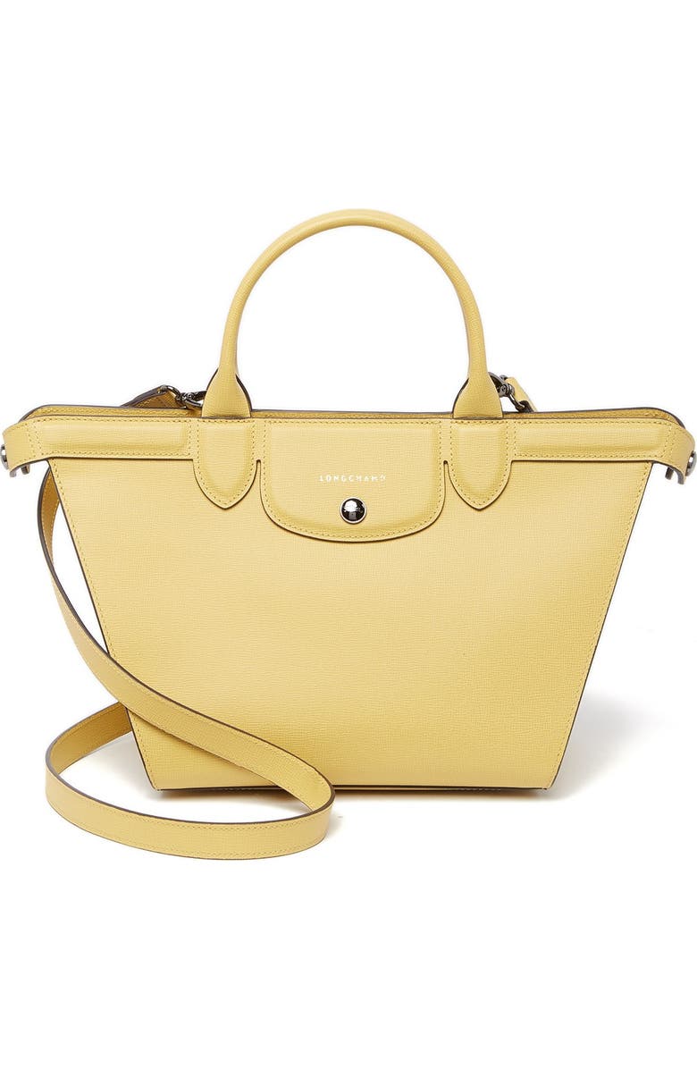 Longchamp Le Pliage Heritage Leather Satchel, Main, color,