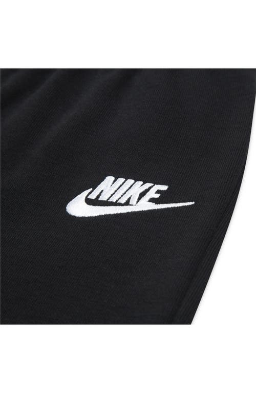Nike Club Essentials Fleece Half Zip Pullover & Sweatpants Set In Black