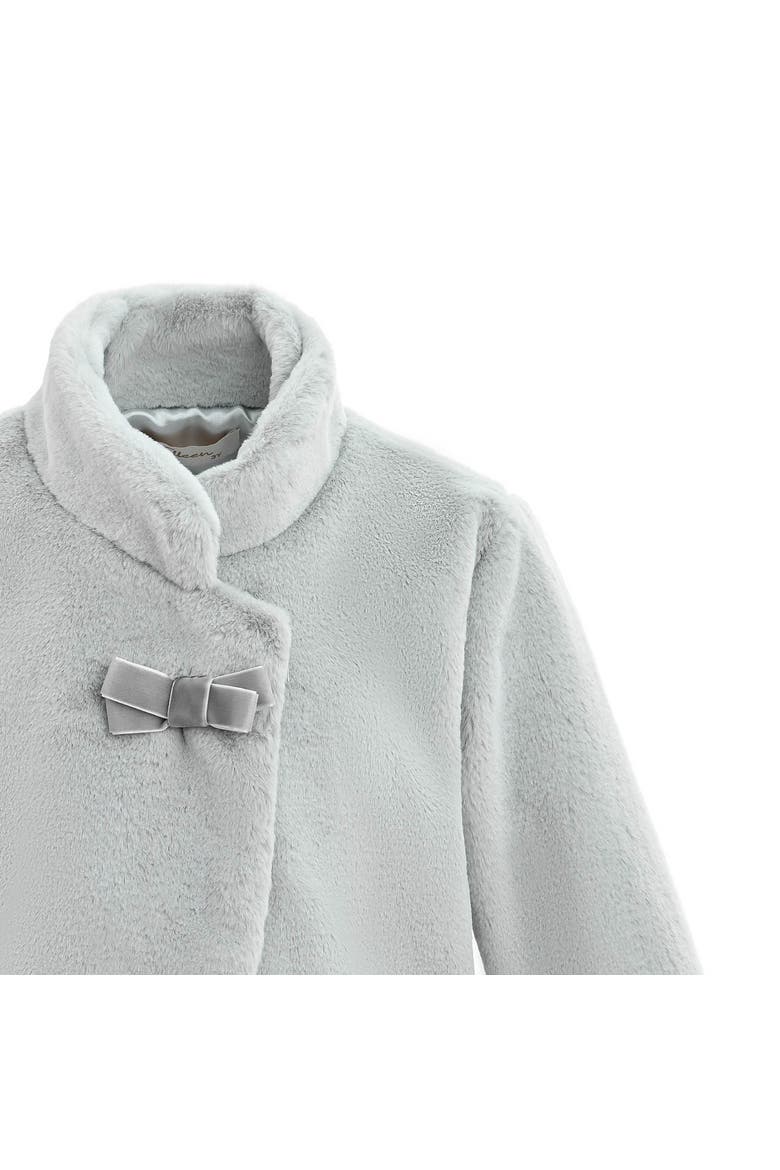 Auzelia Plush Asymmetrical Coat, Alternate, color, Grey