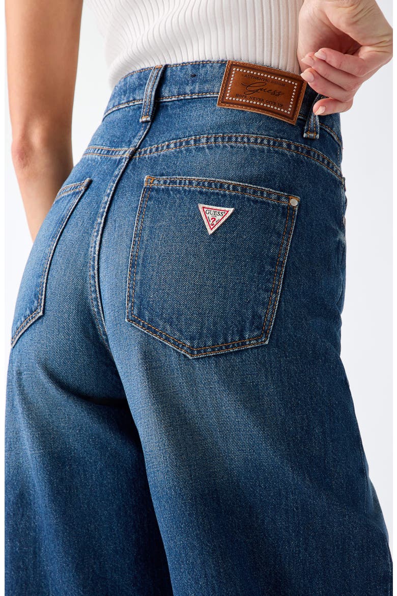 Wide Leg Jeans, Alternate, color, BLUE