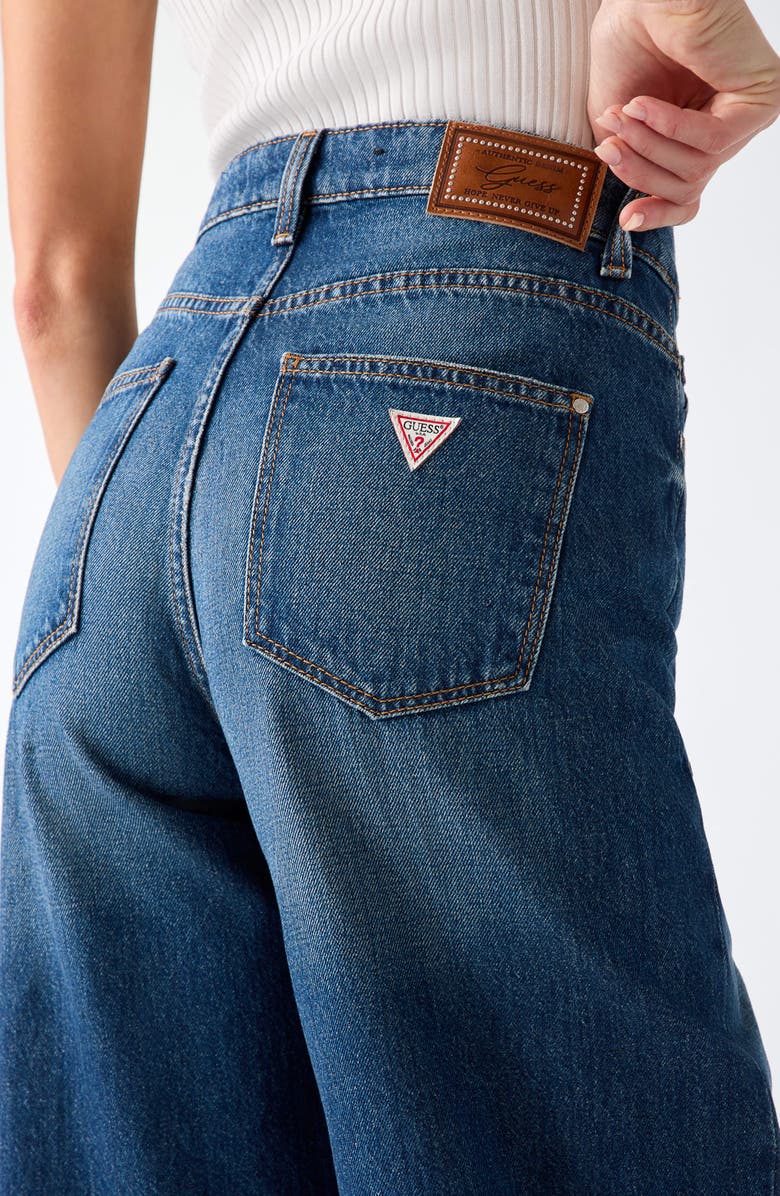 GUESS Wide Leg Jeans, Alternate, color, Blue