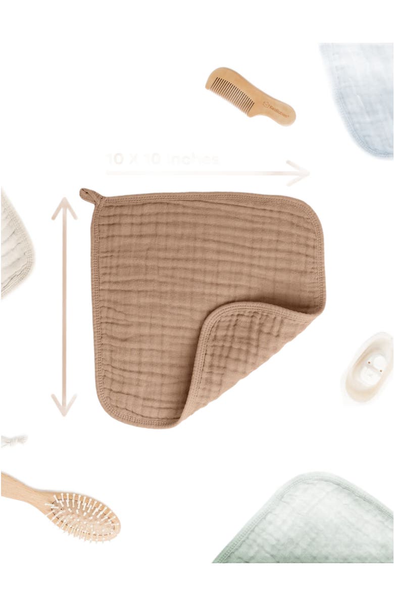 Comfy Cubs Muslin Washcloths - Pack of 10, Alternate, color, Multicolor