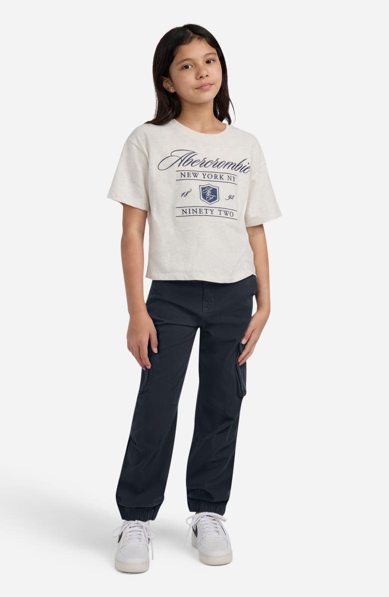 abercrombie kids Kids' Elevated Cargo Joggers, Alternate, color, Black