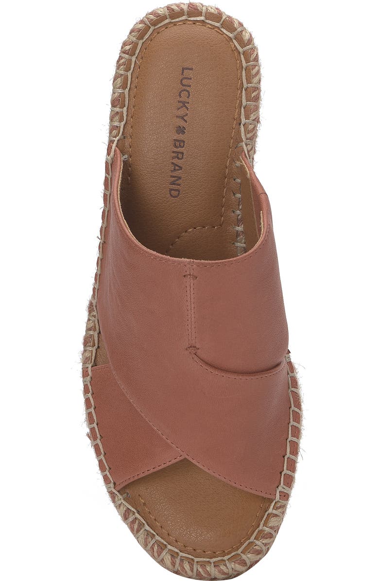 Lucky Brand Cailey Espadrille Wedge Sandal, Alternate, color, Baked Clay