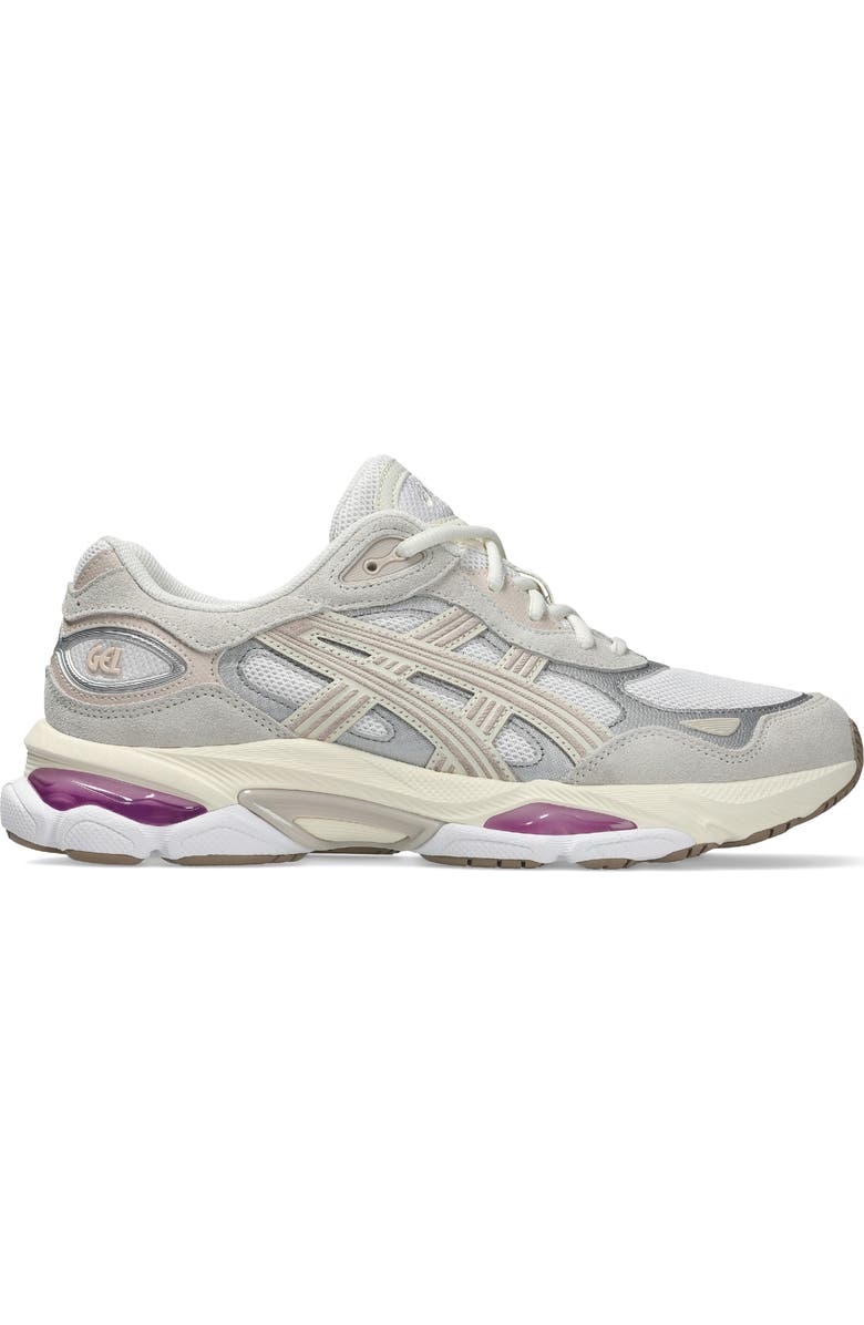 ASICS<sup>®</sup> Gender Inclusive GEL-NYC<sup>™</sup> 2.0 Sneaker, Alternate, color, White/ Taro Purple