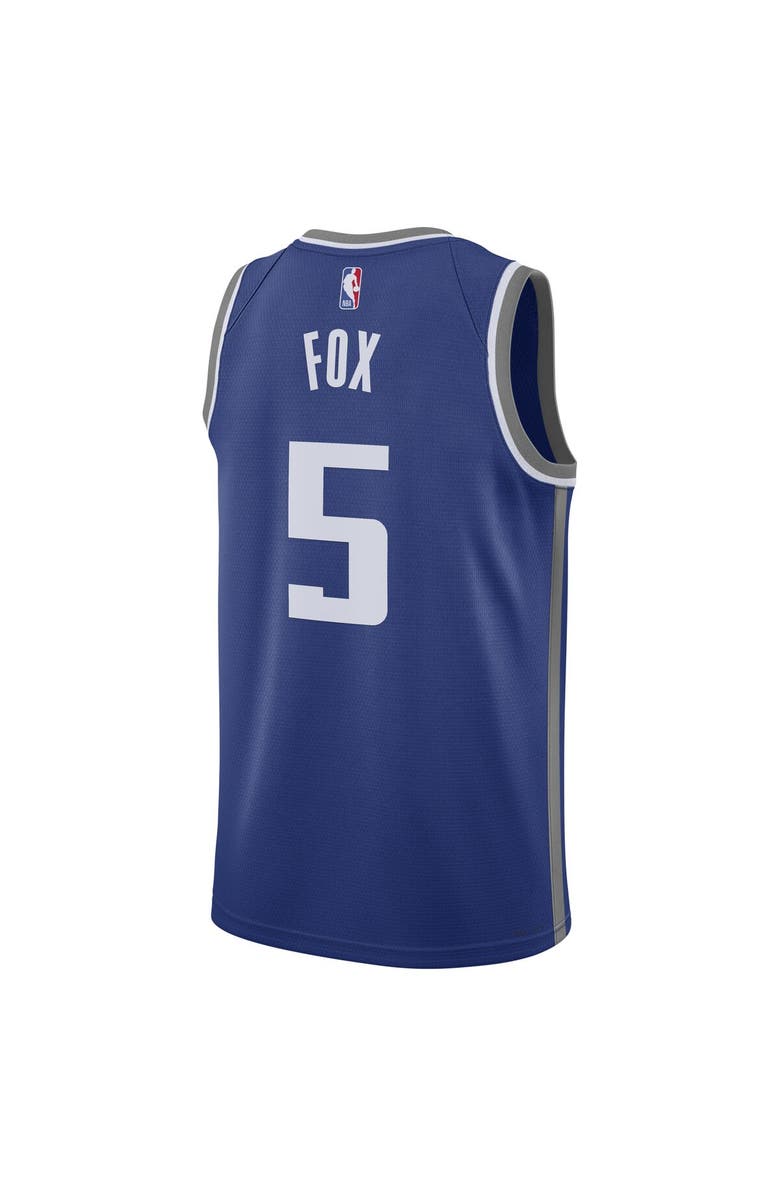 Nike Unisex Nike De'Aaron Fox Blue Sacramento Kings 2023/24 Swingman Jersey - City Edition, Alternate, color, 