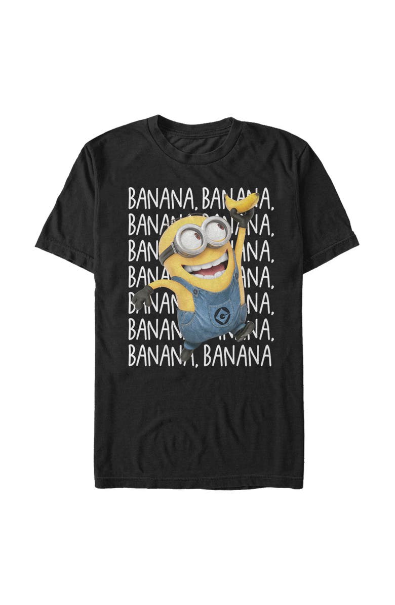 Despicable Me Men's Despicable Me Minions Repeat Graphic T-Shirt, Main, color, Black