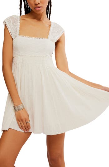 Heartland Embroidered Bodice Cotton Minidress