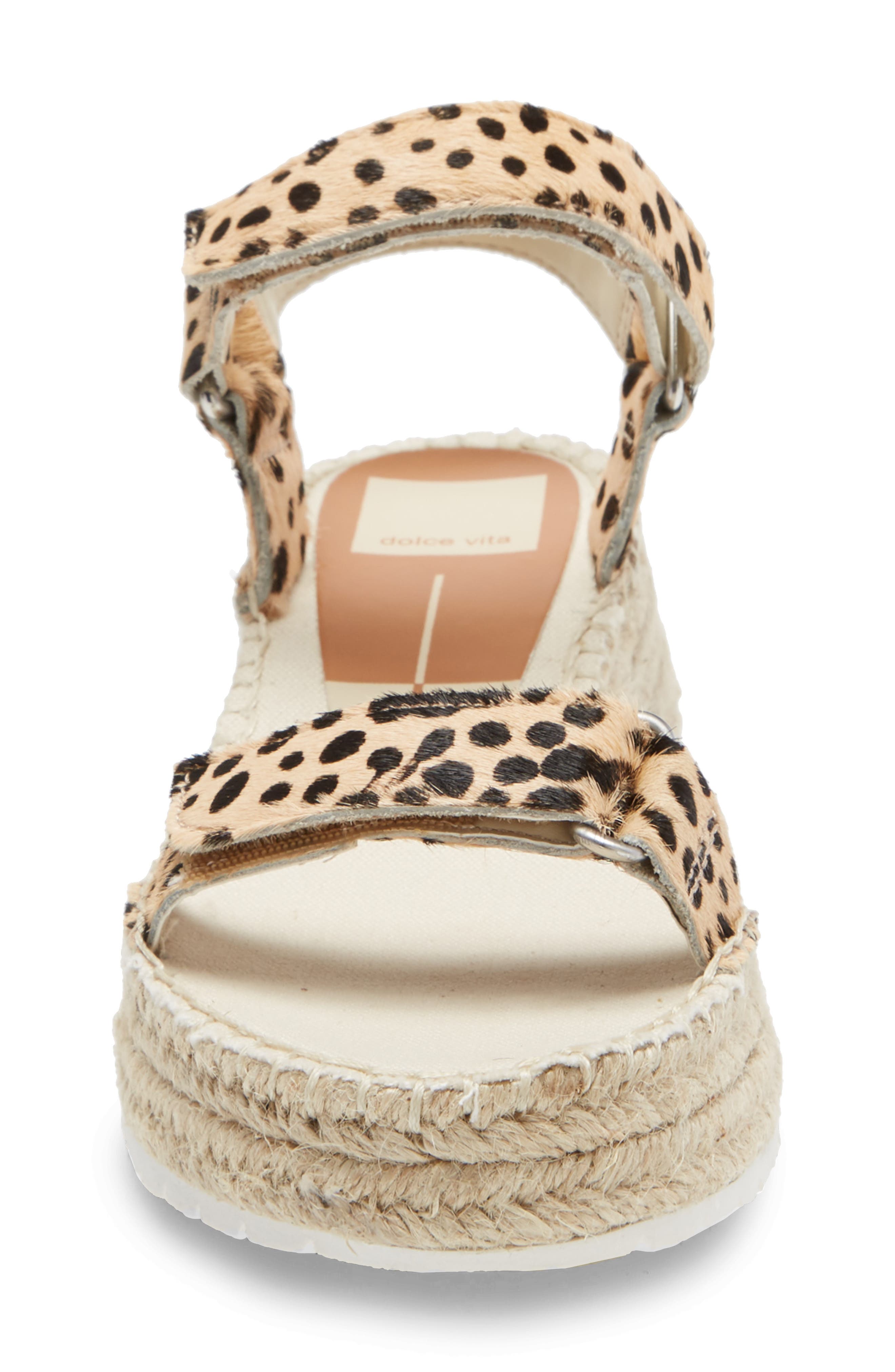 Myra Espadrille Wedge Sandal, Alternate, color, LEOPARD CALF HAIR