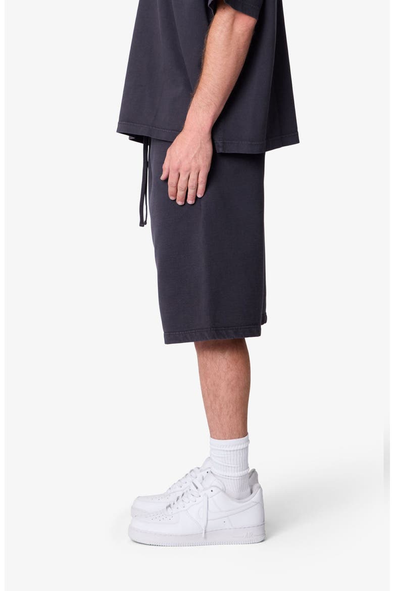 Heavy Basic Sweat Shorts, Alternate, color, WASHED BLACK