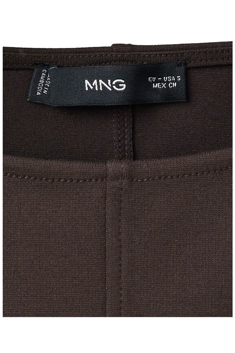 Flounce Hem Knit Minidress, Alternate, color, BROWN