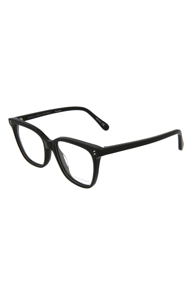 Stella McCartney 51mm Square Optical Frames, Alternate, color,