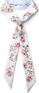 Jessie Zhao New York Silk Skinny Scarf Dawn Garden