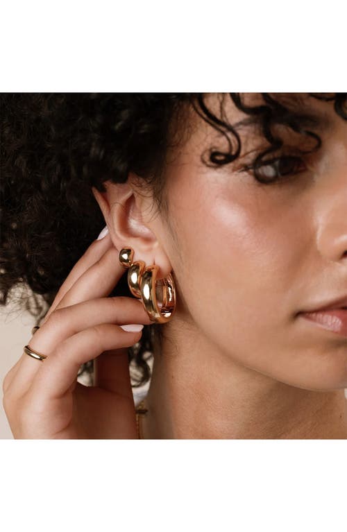 Made By Mary Sol Hoop Earrings In Gold