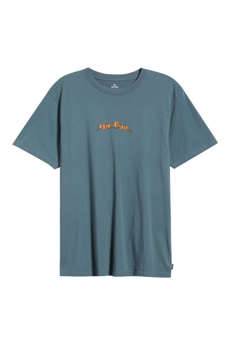 Hazed & Tubed Cotton Graphic T-Shirt, Alternate, color, PINE NIGHT