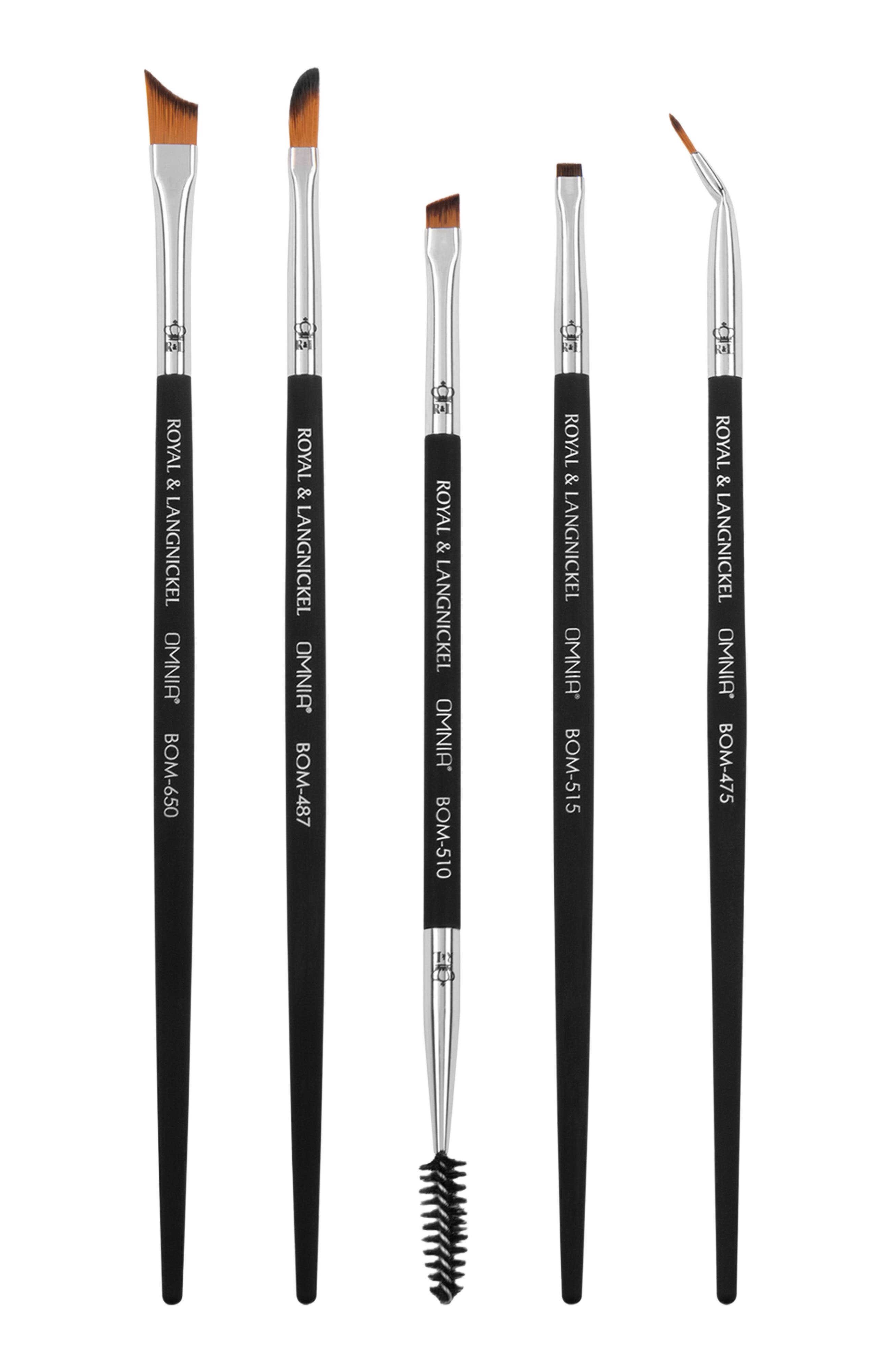 OMNIA Brush Pro Line and Define Makeup Brush Set in Black 