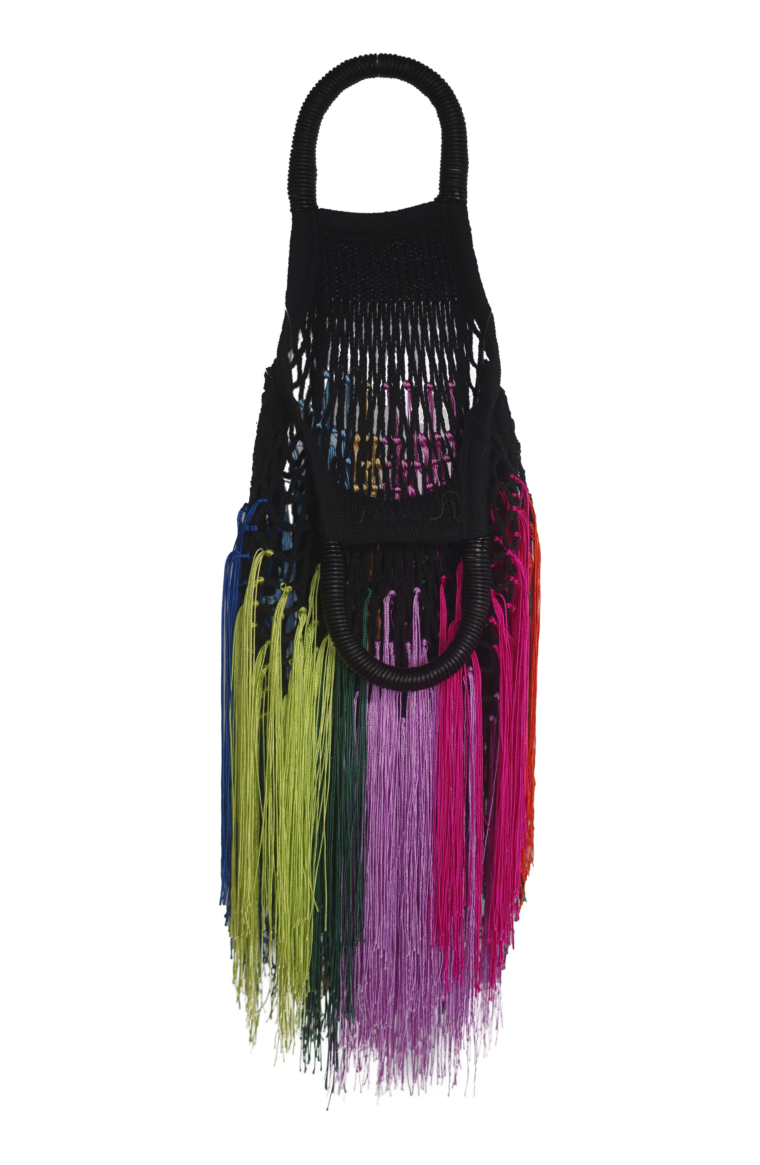 Petit Kouraj Mini Fringe Top Handle Bag, Alternate, color, 