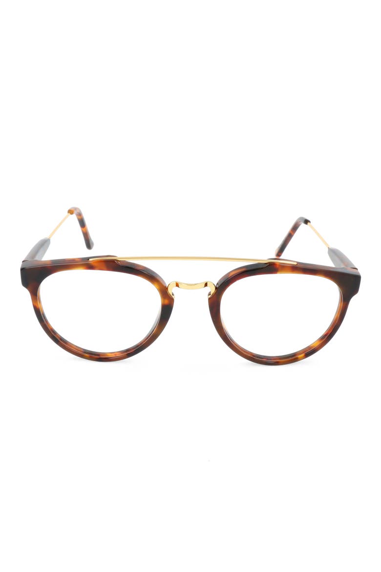 54mm Round Optical Glasses, Main, color, TORTOISE