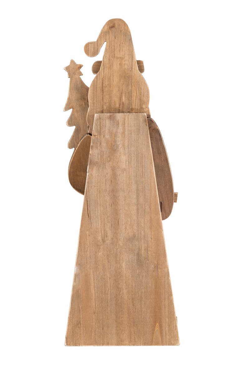 Christmas Chunky Wood Santa Snowman Porch Decor, Alternate, color, Red