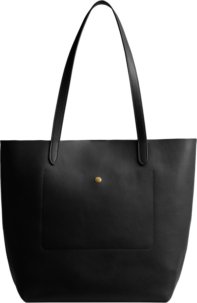 COACH manhattan natural grain leather tote, Alternate, color,