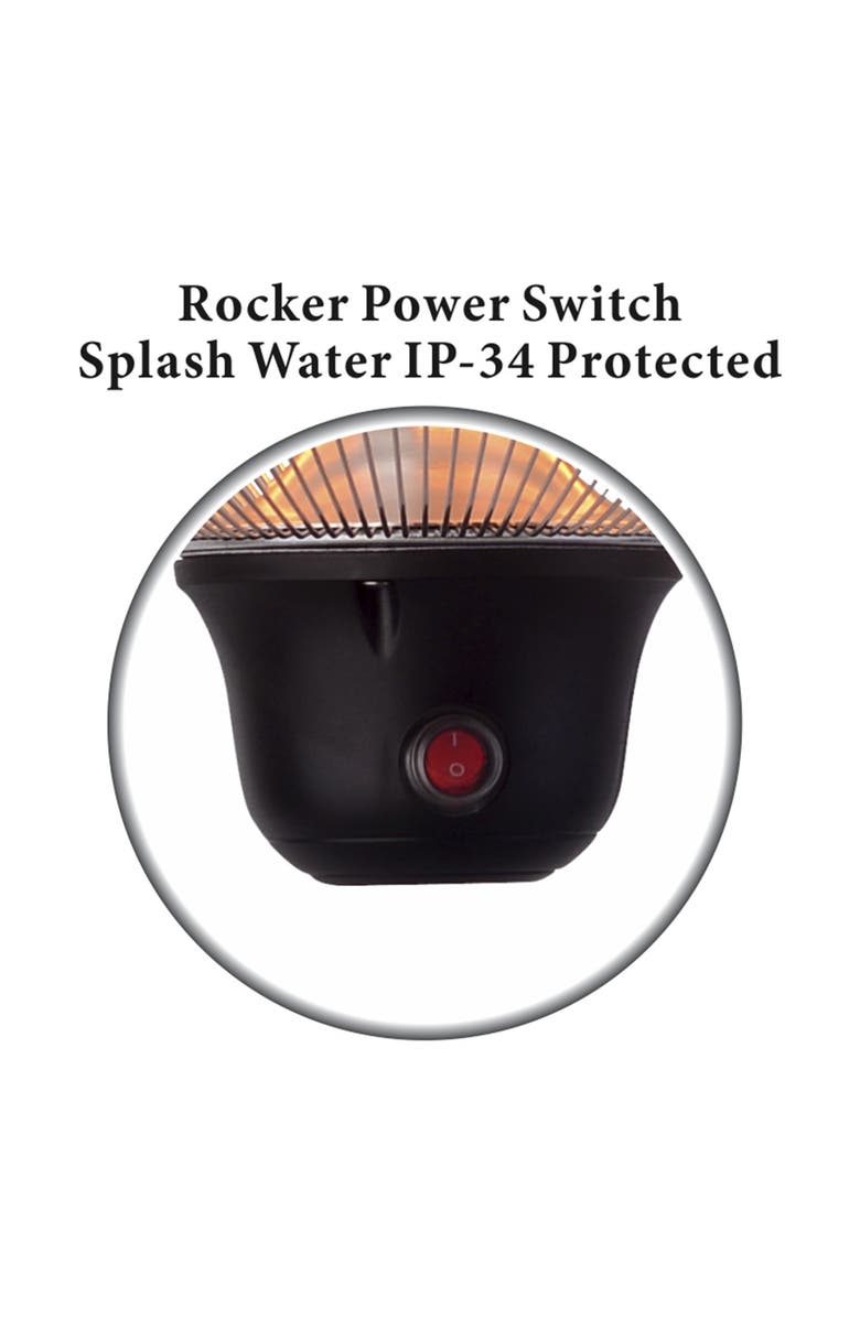 Optimus Garage-Outdoor Hanging Infrared Heater with Remote, Alternate, color,