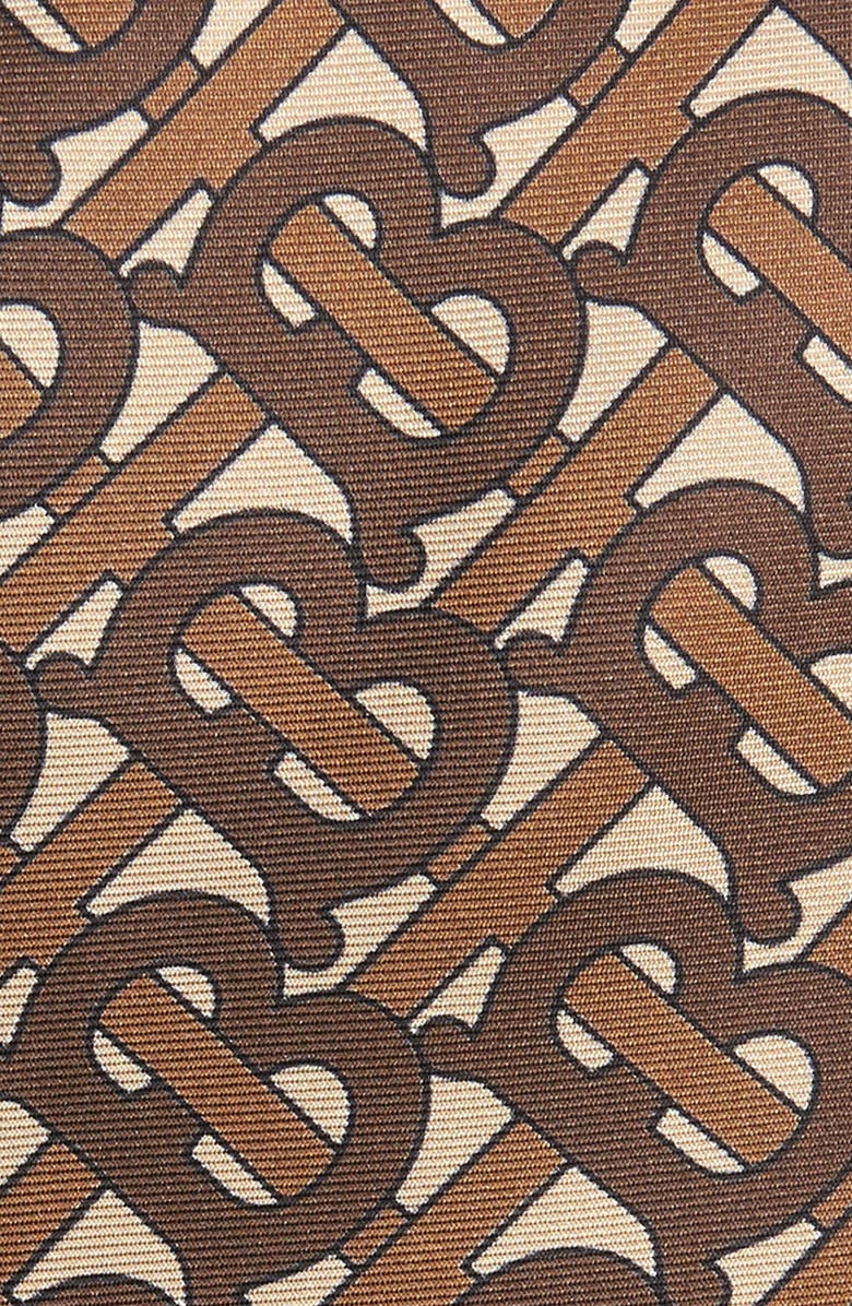 Burberry Manston Monogram Silk Tie, Alternate, color,