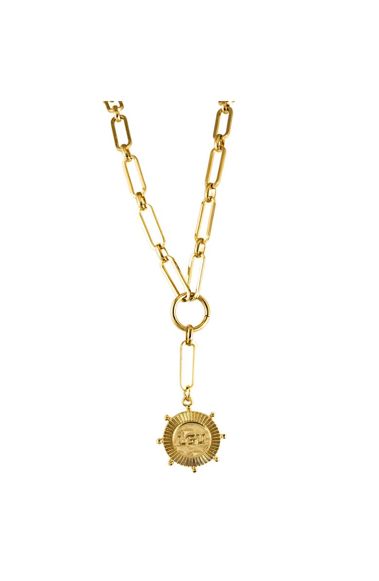 EMERSON STREET LSU Tigers Gouda Necklace, Main, color, Gold